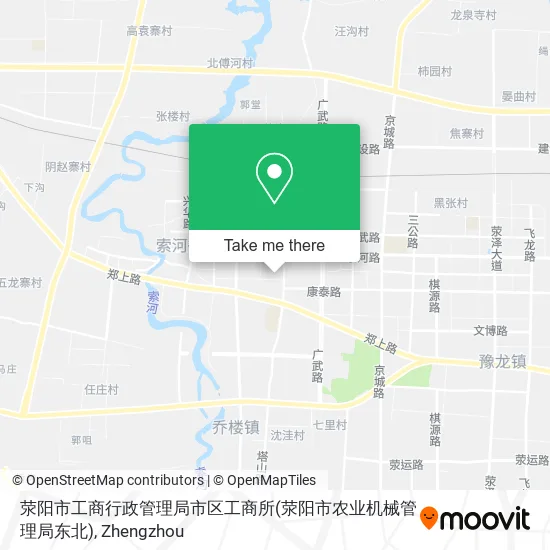 荥阳市工商行政管理局市区工商所(荥阳市农业机械管理局东北) map