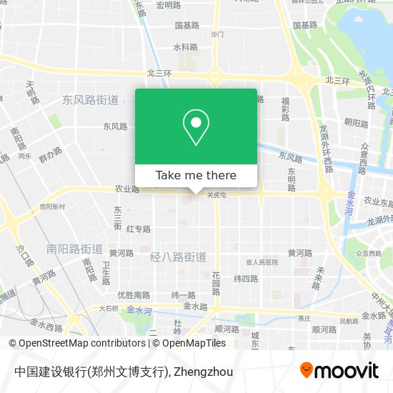 中国建设银行(郑州文博支行) map