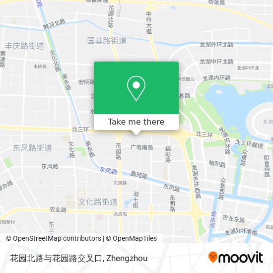 花园北路与花园路交叉口 map