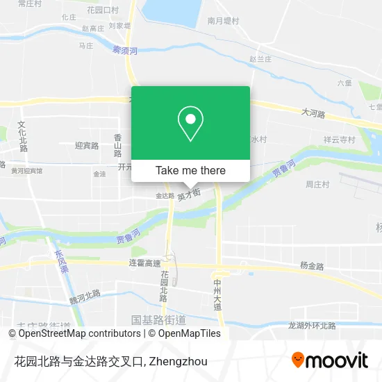 花园北路与金达路交叉口 map
