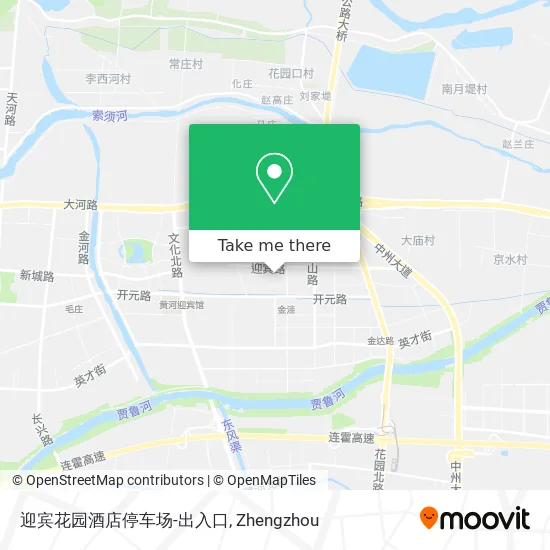 迎宾花园酒店停车场-出入口 map