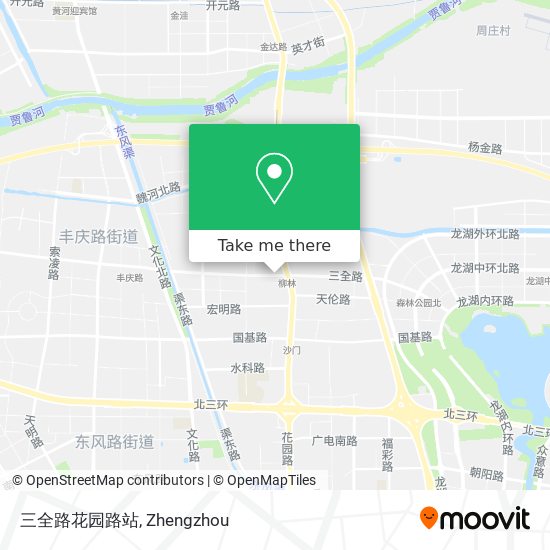 三全路花园路站 map