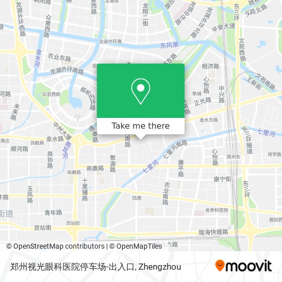 郑州视光眼科医院停车场-出入口 map