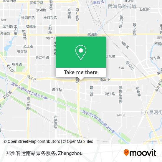 郑州客运南站票务服务 map