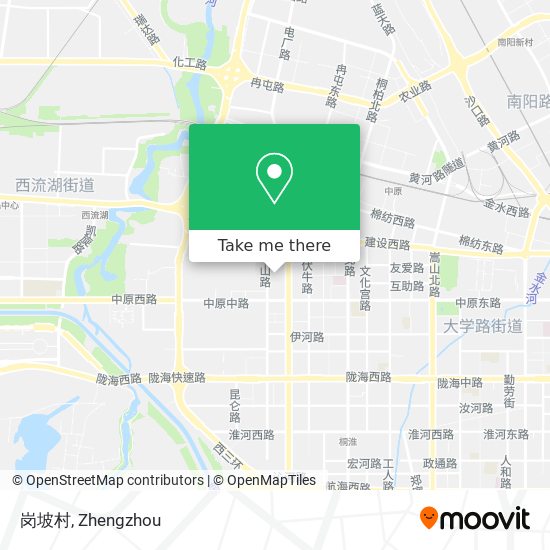 岗坡村 map