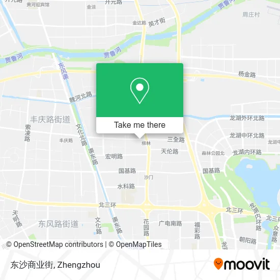 东沙商业街 map