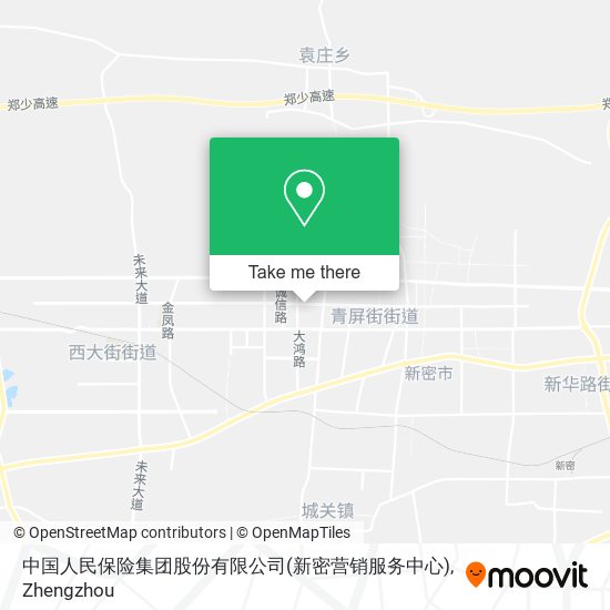中国人民保险集团股份有限公司(新密营销服务中心) map