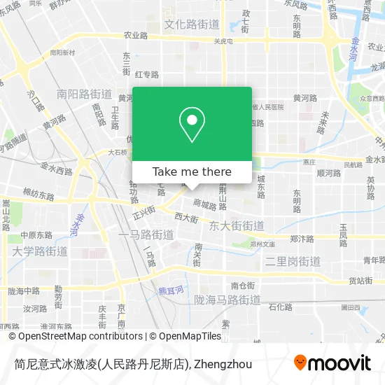 简尼意式冰激凌(人民路丹尼斯店) map