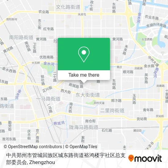 中共郑州市管城回族区城东路街道裕鸿楼宇社区总支部委员会 map