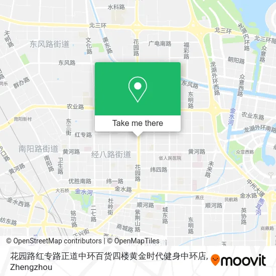 花园路红专路正道中环百货四楼黄金时代健身中环店 map