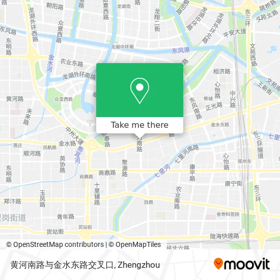 黄河南路与金水东路交叉口 map