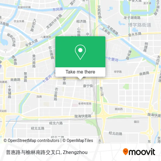 普惠路与榆林南路交叉口 map