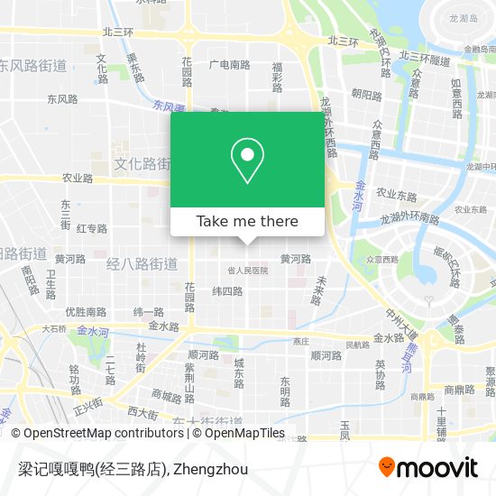 梁记嘎嘎鸭(经三路店) map