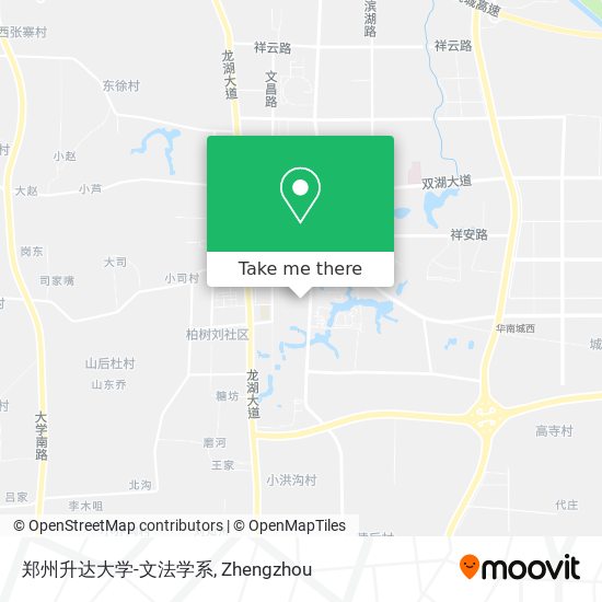 郑州升达大学-文法学系 map