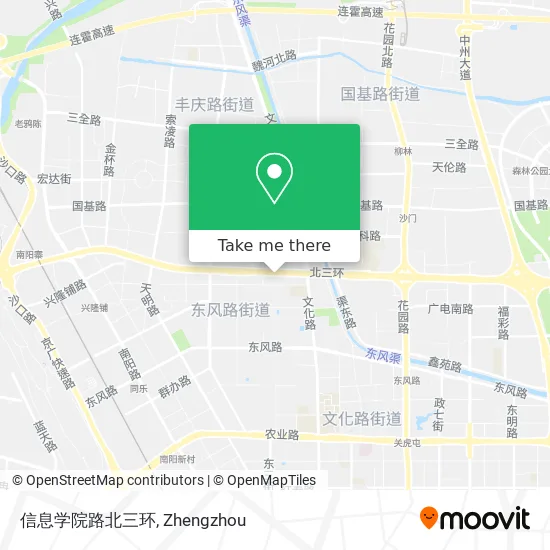 信息学院路北三环 map