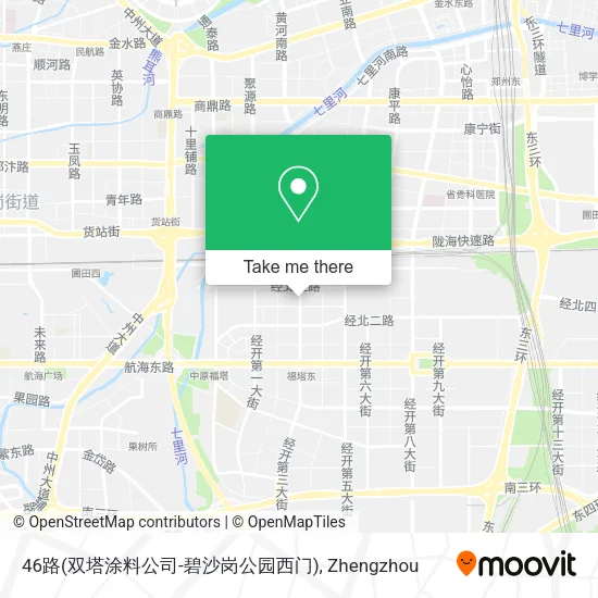 46路(双塔涂料公司-碧沙岗公园西门) map