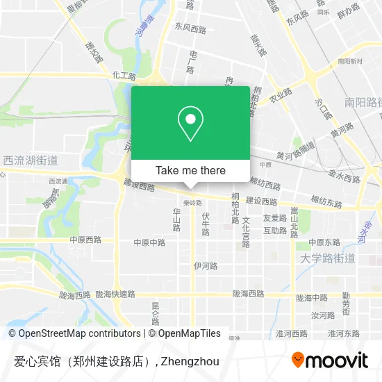 爱心宾馆（郑州建设路店） map