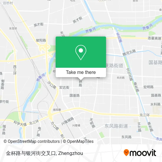金杯路与银河街交叉口 map
