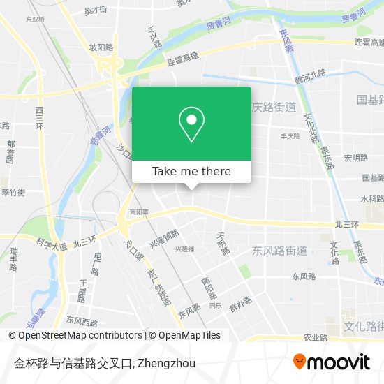 金杯路与信基路交叉口 map