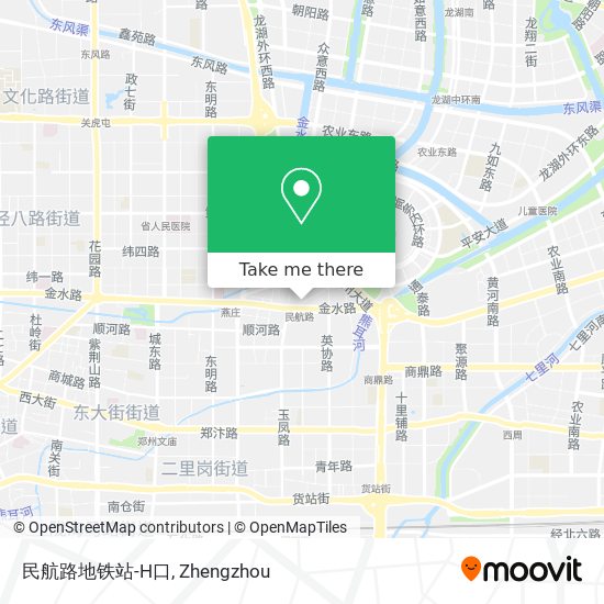 民航路地铁站-H口 map