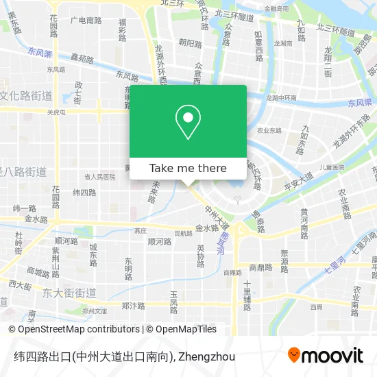 纬四路出口(中州大道出口南向) map