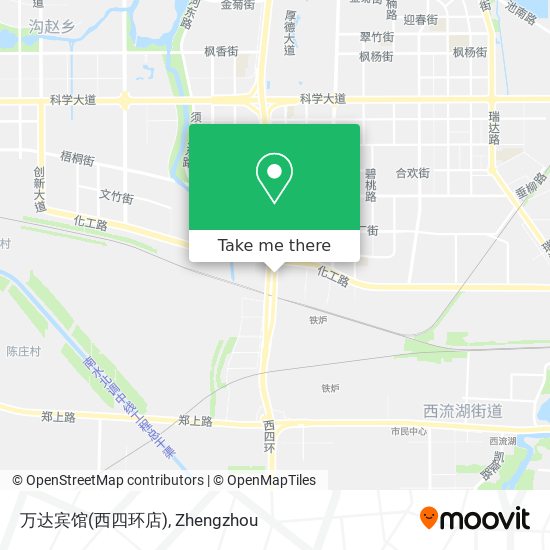 万达宾馆(西四环店) map