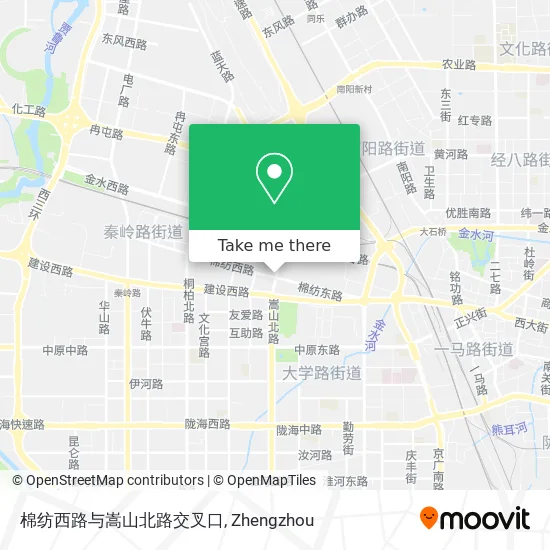 棉纺西路与嵩山北路交叉口 map