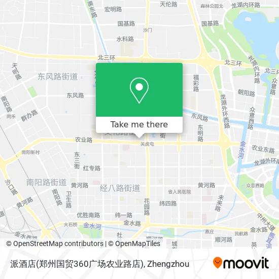 派酒店(郑州国贸360广场农业路店) map