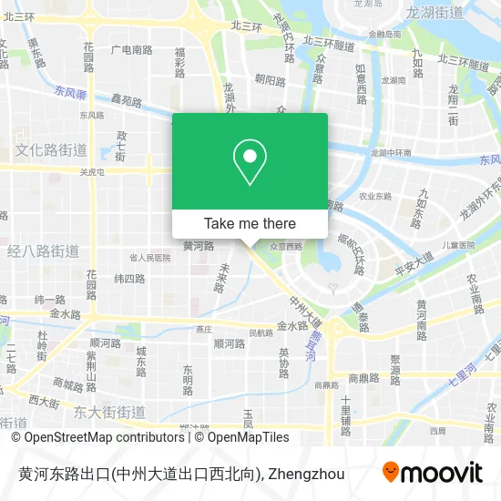 黄河东路出口(中州大道出口西北向) map