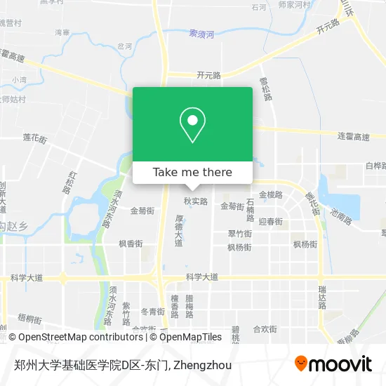 郑州大学基础医学院D区-东门 map