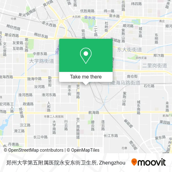 郑州大学第五附属医院永安东街卫生所 map