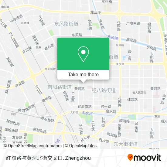 红旗路与黄河北街交叉口 map