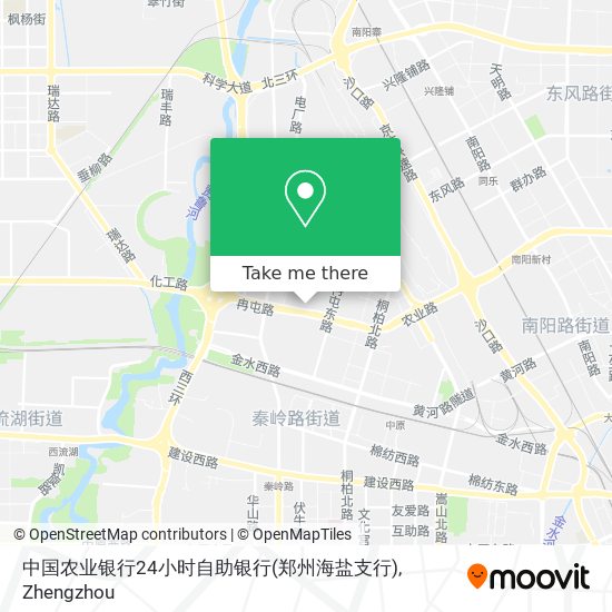 中国农业银行24小时自助银行(郑州海盐支行) map