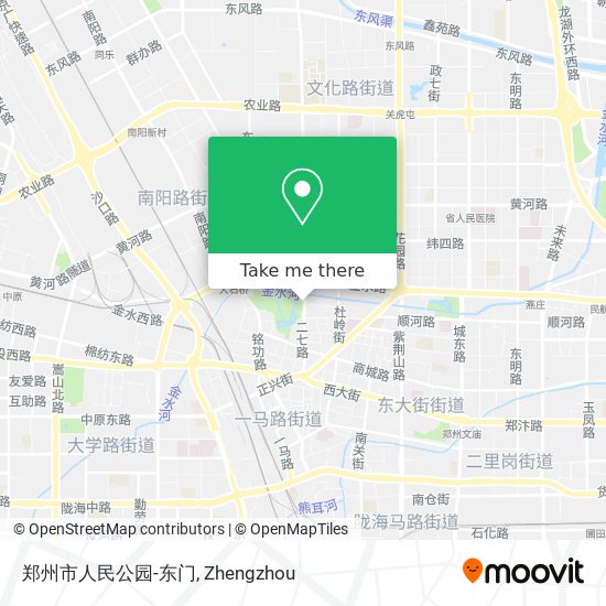 郑州市人民公园-东门 map