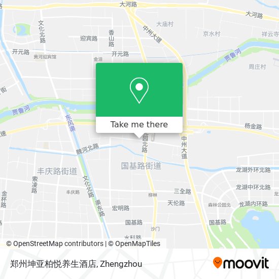 郑州坤亚柏悦养生酒店 map