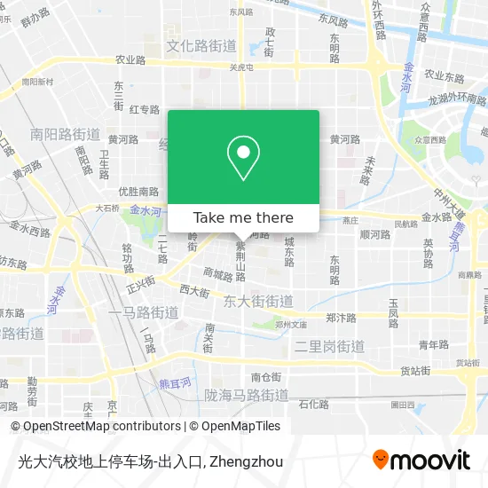 光大汽校地上停车场-出入口 map