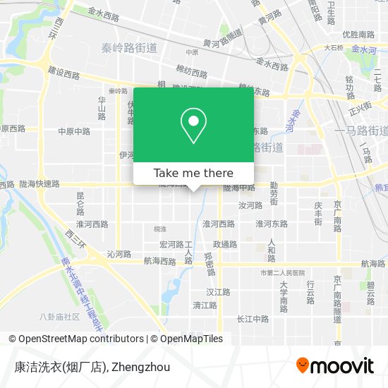 康洁洗衣(烟厂店) map