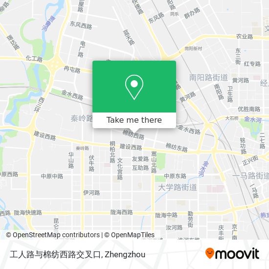 工人路与棉纺西路交叉口 map