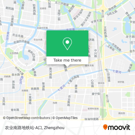 农业南路地铁站-A口 map