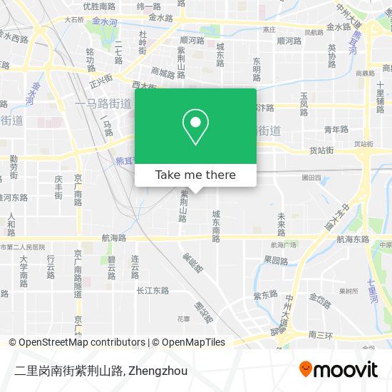 二里岗南街紫荆山路 map