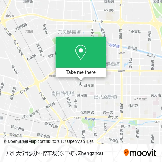 郑州大学北校区-停车场(东三街) map