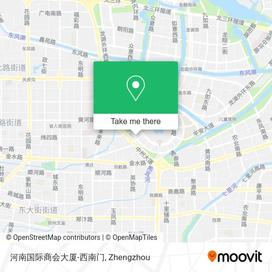 河南国际商会大厦-西南门 map