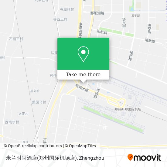 米兰时尚酒店(郑州国际机场店) map
