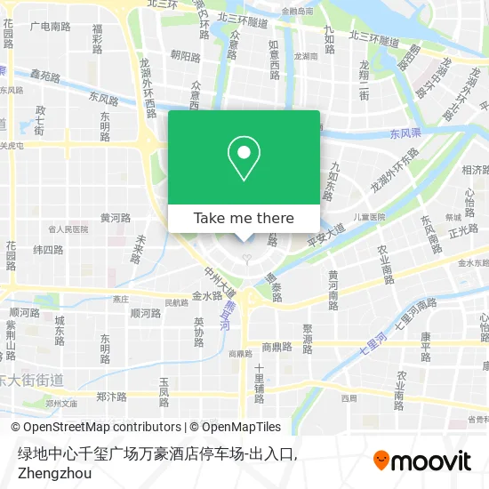 绿地中心千玺广场万豪酒店停车场-出入口 map