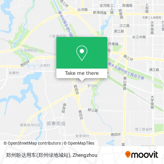 郑州盼达用车(郑州绿地城站) map