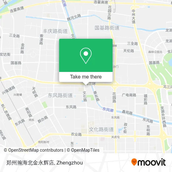郑州瀚海北金永辉店 map