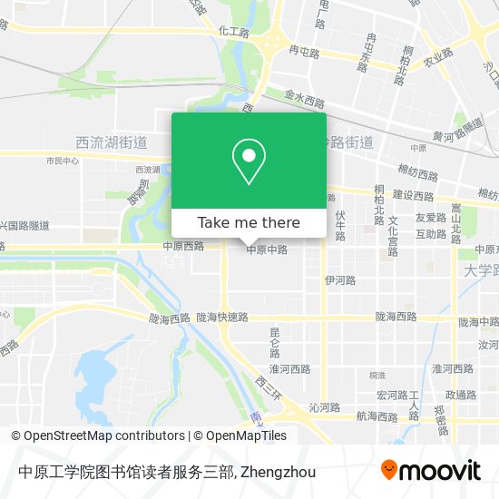 中原工学院图书馆读者服务三部 map