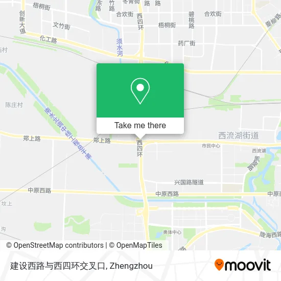 建设西路与西四环交叉口 map