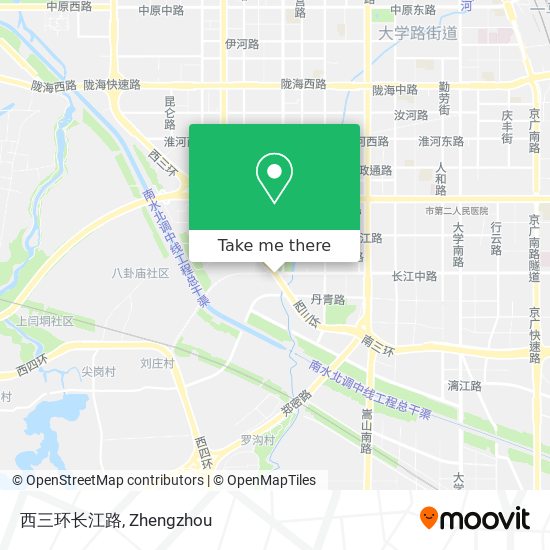 西三环长江路 map