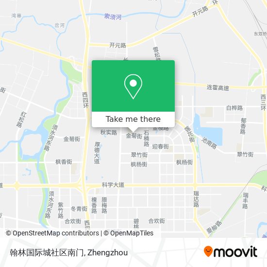 翰林国际城社区南门 map
